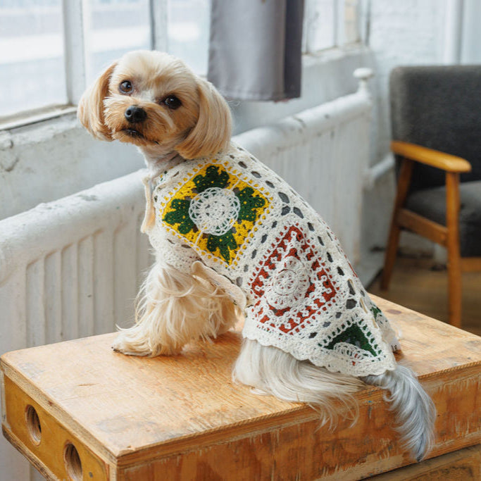 Cherry Crochet Dog Top