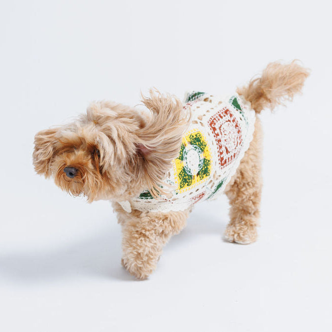 Cherry Crochet Dog Top