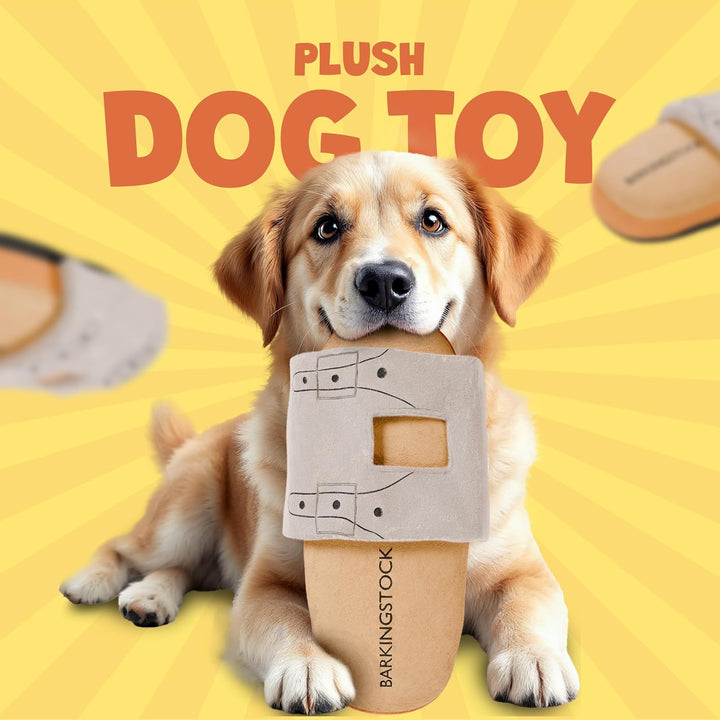 Barkingstock Sandal Dog Toy with Squeaker for All Dog Sizes