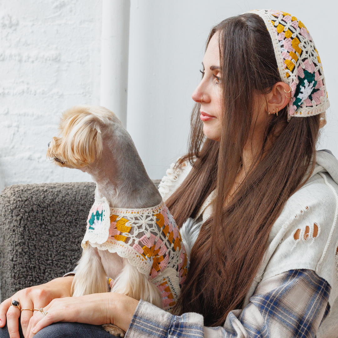 Bubblegum Crochet Dog Top: Colorful And Playful Top | Both Tails