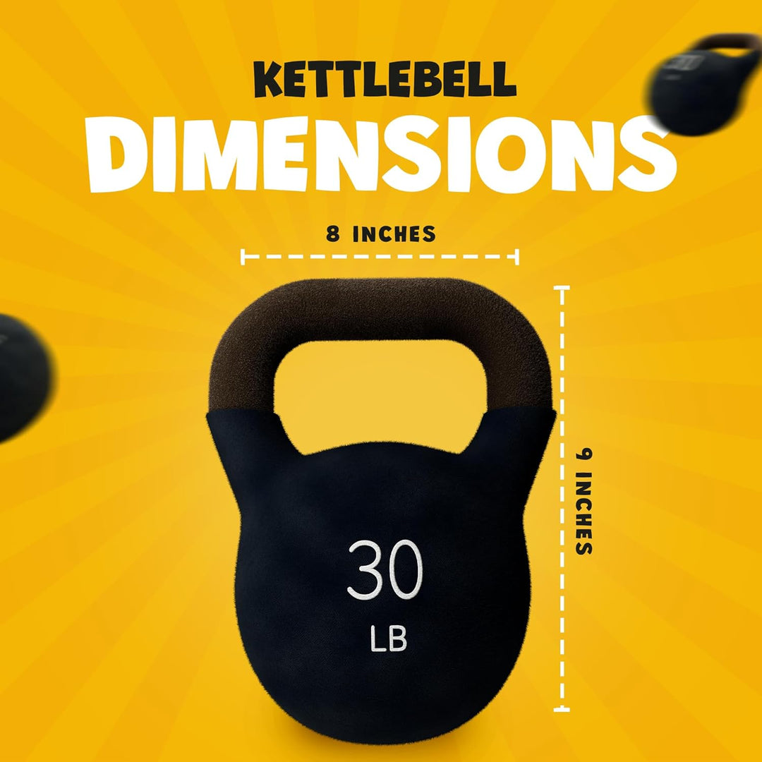 Kettlebell Plush Dog Toy with Squeaker